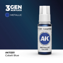 Cobalt Blue Azul Cobalto Metálico 3Gen 18ml AK 11201 AK Interactive