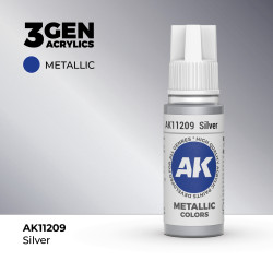Silver Plata Metálico 3Gen 18ml AK11209 AK Interactive