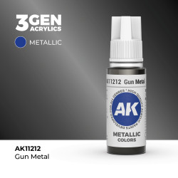 Gun Metal Metal Armas Metálico 3Gen 18ml AK11212 AK Interactive