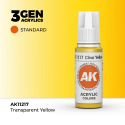 Clear Yellow Amarillo Transparente 3Gen 18ml AK11217 AK Interactive