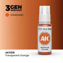 Clear Orange Naranja Transparente 3Gen 18ml AK11218 AK Interactive