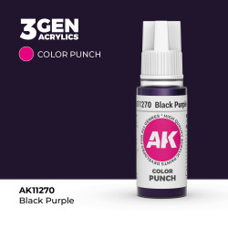 Black Purple Púrpura Negro Color Punch 3Gen 18ml AK11270 AK Interactive