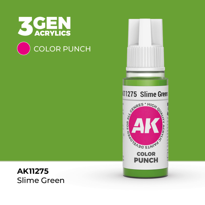 Slime Green Verde Color Punch 3Gen 18ml AK11275 AK Interactive