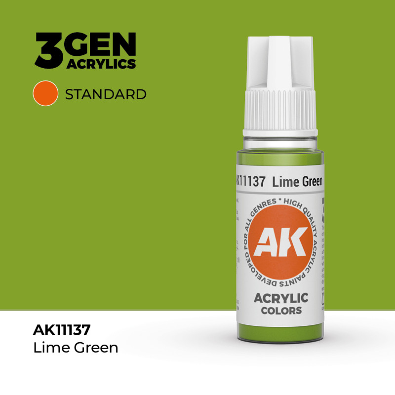 Lime Green Verde Lima 3Gen 18ml AK11137 AK Interactive