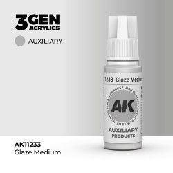 Glaze Medium Para Veladuras Auxiliary Products 3Gen 18ml AK11233 AK Interactive