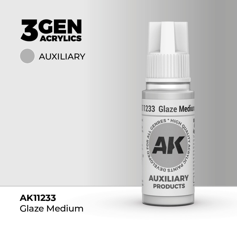 Glaze Medium Para Veladuras Auxiliary Products 3Gen 18ml AK11233 AK Interactive