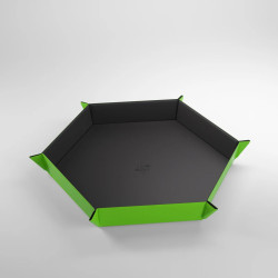 Magnetic Tray Dice Hexagonal Bandeja Verde Para Dados Magnética Gamegenic