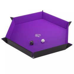 Magnetic Tray Dice Hexagonal Bandeja Lila Para Dados Magnética Gamegenic