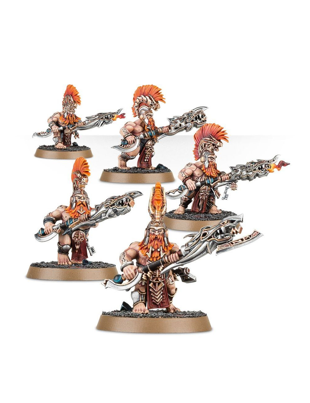 Vulkite Berzerkers 5 Fyreslayers Warhammer Age Of Sigmar, Miniature Nuove Non Assemblate