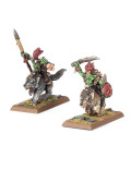 Goblin Wolf Rider Bosses Jefez Jinetez de Lobo Orc & Goblin Tribes Warhammer The Old World