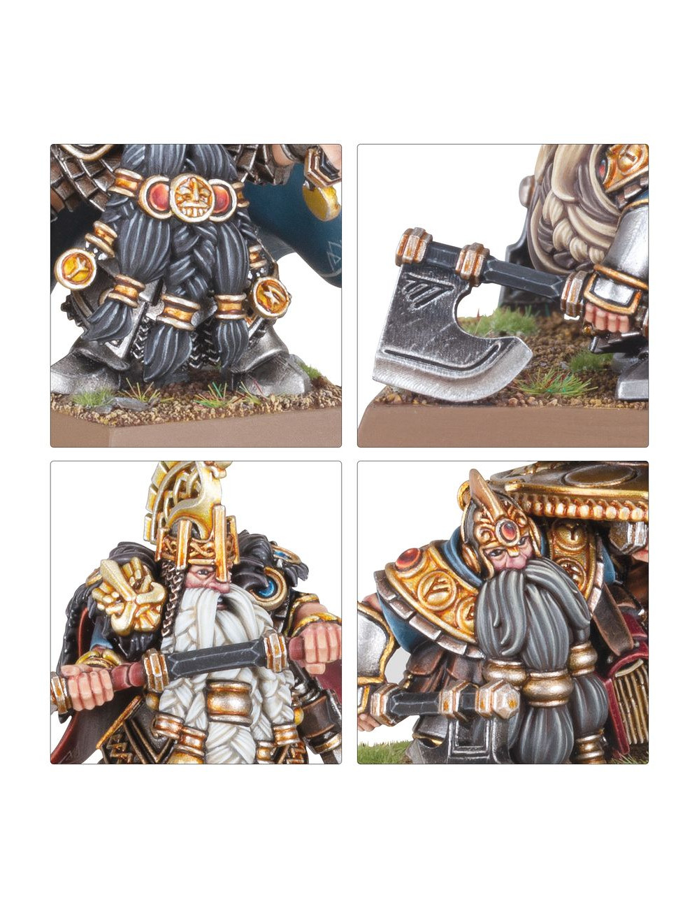 Warhammer The Old World - Dwarfen Mountain Holds: Dwarf Warriors, Caja De Figuras Coleccionables Para Juego De Miniaturas