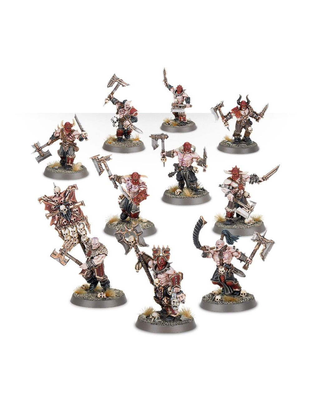 Warhammer AoS – Blood Warriors Khorne Bloodbound – Boîte De Figurines à Monter – Jeu De Figurines – Fabriqué En Chine
