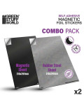 Pack de Láminas Magnéticas y Planchas Metálicas Para Imanes Combo Pack (210x297mm) Green Stuff World