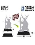 Adaptador Peana Cuadrada 20 a 25mm (20 Peanas) Green Stuff World Compatible The Old World