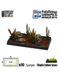 Adaptador Peana Rectangular 25x50 a 30x60mm (10 Peanas) Green Stuff World Compatible The Old World