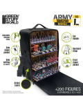Maletín Mochila Transporte Miniaturas Grande L Large New XL Army Transport Bag Green Stuff World
