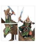 Wood Elf Noble on Great Eagle Noble Elfo Sivano en Águila Wood Elf Warhammer The Old World