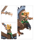 Wood Elf Mage on Warhawk Mago en Hacón Wood Elf Warhammer The Old World