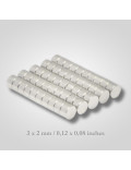 50 Imanes N52 Neodimio 3mm (diam) 2mm (grosor) White Weasel Studio