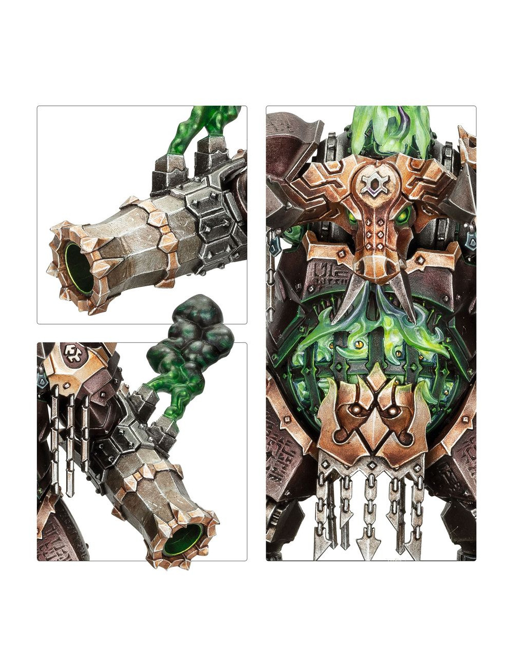 Warhammer Age Of Sigmar – Dominator Engine Kit In Plastica 57 Pezzi Con Base 80 Mm, Da Assemblaggio E Dipingere