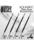SILVER SERIES Set Pinceles Kolinsky Green Stuff World