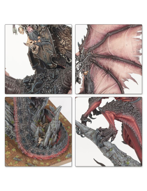 Lord/Sorcerer on Chaos Dragon Warhammer The Old World