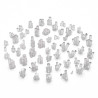 Prismas de Cuarzo Transparente x 52 Resin Crystals Clear Green Stuff World