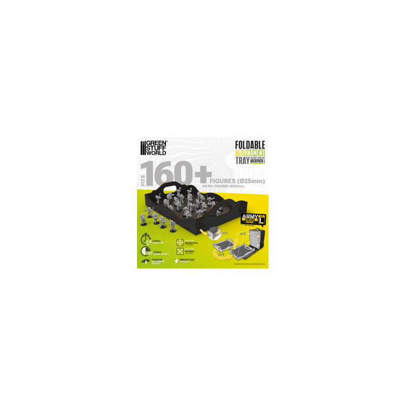 Bandeja Torneos Plegable Mochila Green Stuff World Foldable Tournament Tray