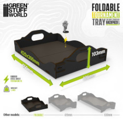 Bandeja Torneos Plegable Mochila Green Stuff World Foldable Tournament Tray