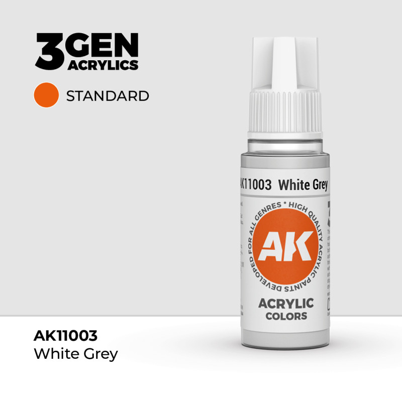 White Grey 3Gen 18ml AK11003 Ak Interactive