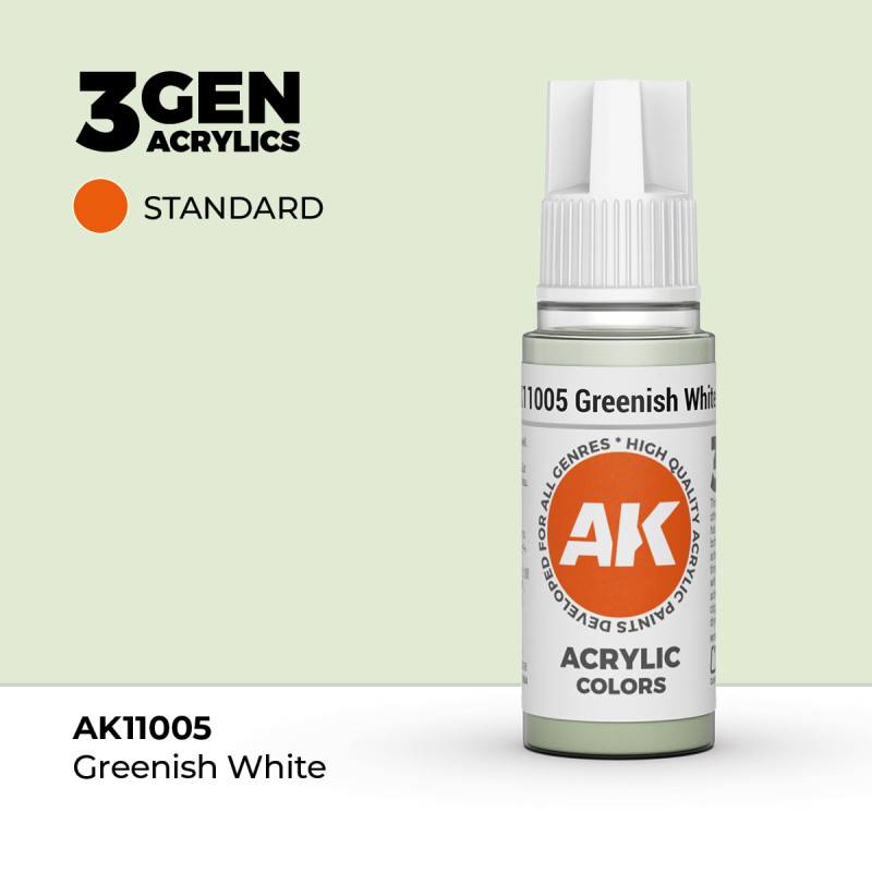 Greenish White Blanco Verdoso 3Gen 18ml AK11005 AK Interactive