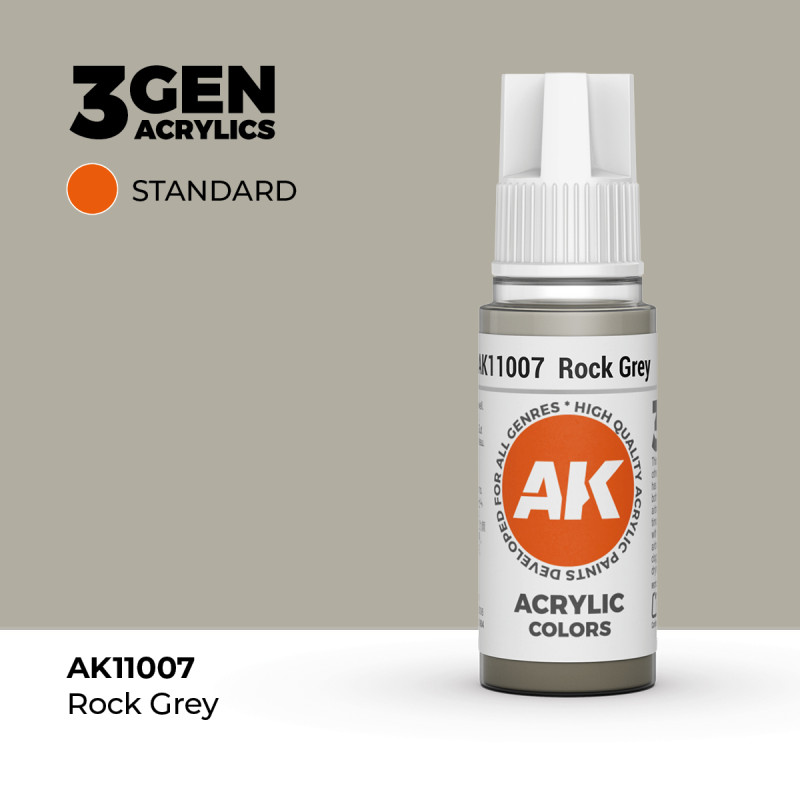Rock Grey Gris Roca 3Gen 18ml AK11007 AK Interactive