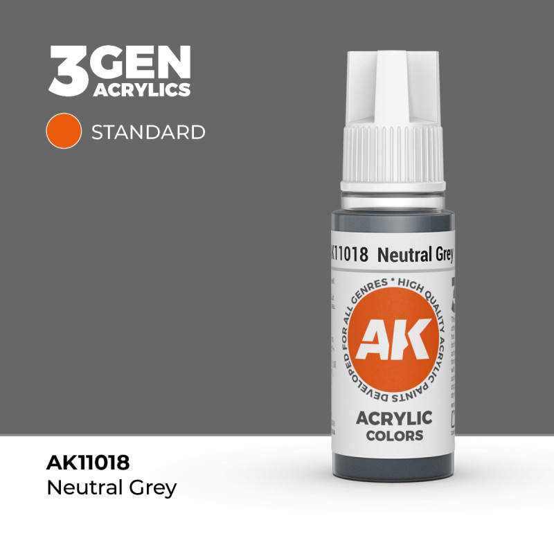 Neutral Grey Gris Neutro 3Gen 18ml AK11018 AK Interactive