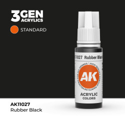 Rubber Black Negro Goma 3Gen 18ml AK11027