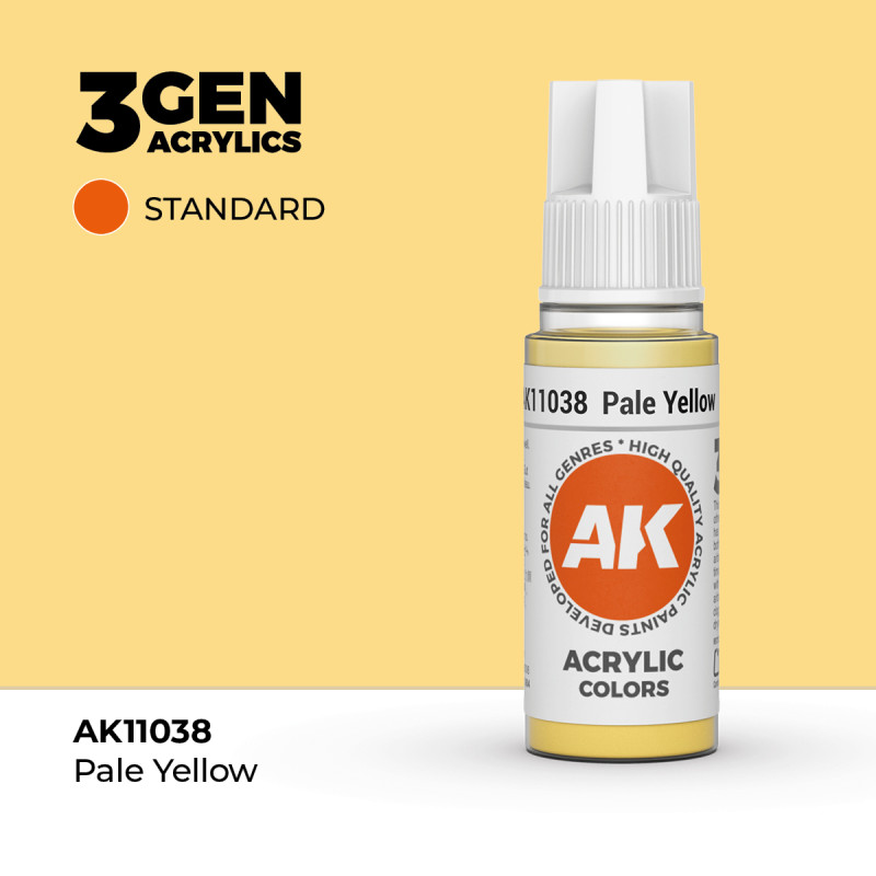 Pale Yellow Amarillo Pálido 3Gen 18ml AK11038 AK Interactive