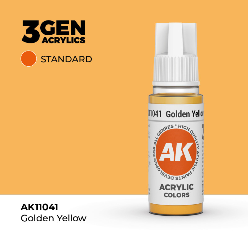 Golden Yellow Amarillo Dorado 3Gen 18ml AK11041 AK Interactive