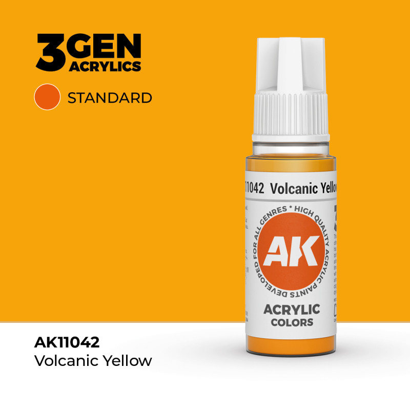 Volcanic Yellow Amarillo Volcánico 3Gen 18ml AK11042 AK Interactive