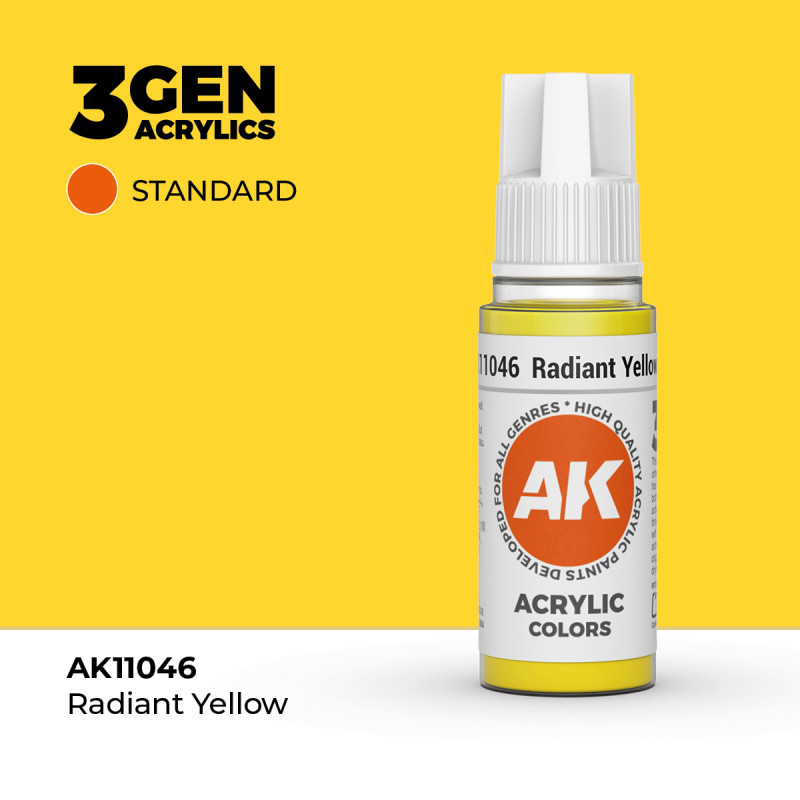 Radiant Yellow Amarillo Radiante 3Gen 18ml AK11046 AK Interactive