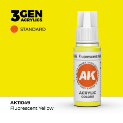 Fluorescent Yellow Amarillo Fluorescente 3Gen 18ml AK11049 AK Interactive