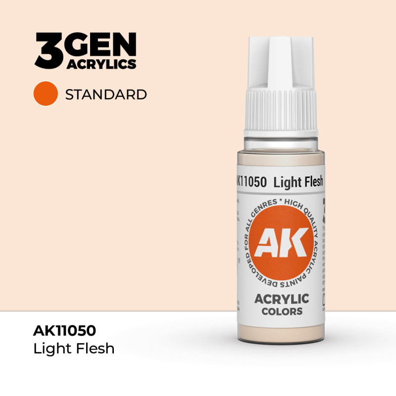 Light Flesh Carne Clara 3Gen 18ml AK11050 AK Interactive