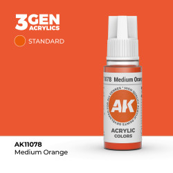 Medium Orange Naranja Medio 3Gen 18ml AK11078 AK Interactive