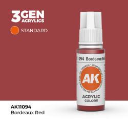 Bordeaux Red Rojo Burdeos 3Gen 18ml AK11094 AK Interactive