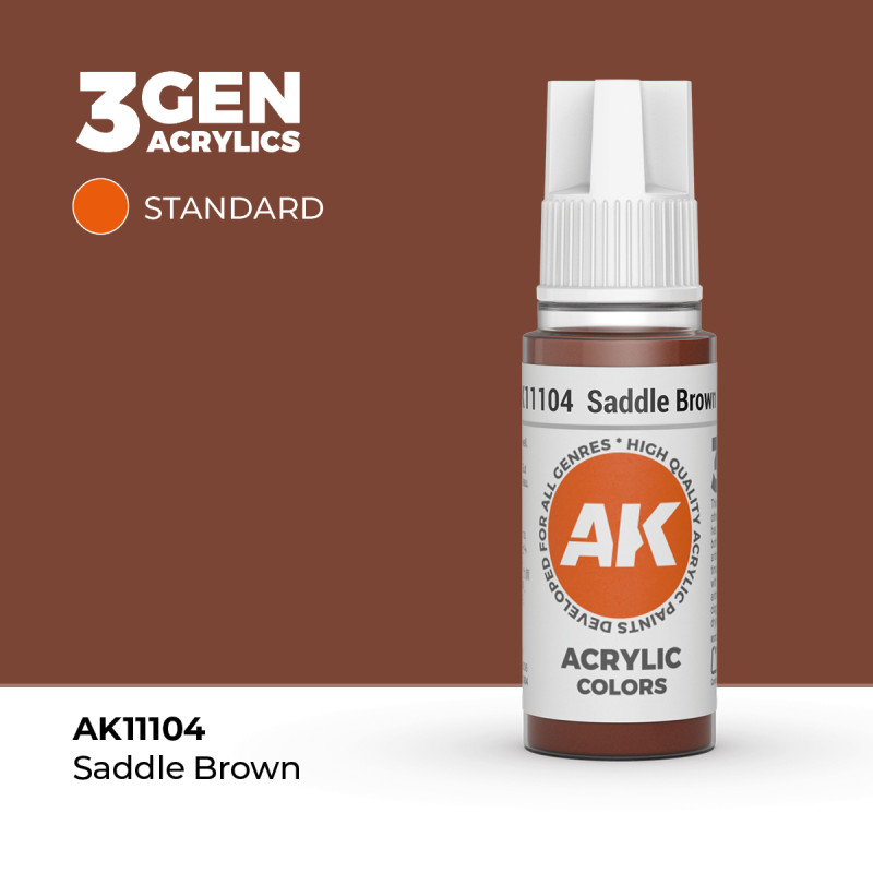Saddle Brown Marrón Sillín 3Gen 18ml AK11104 AK Interactive