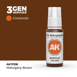Mahogany Brown Marrón Caoba 3Gen 18ml AK11106 AK Interactive