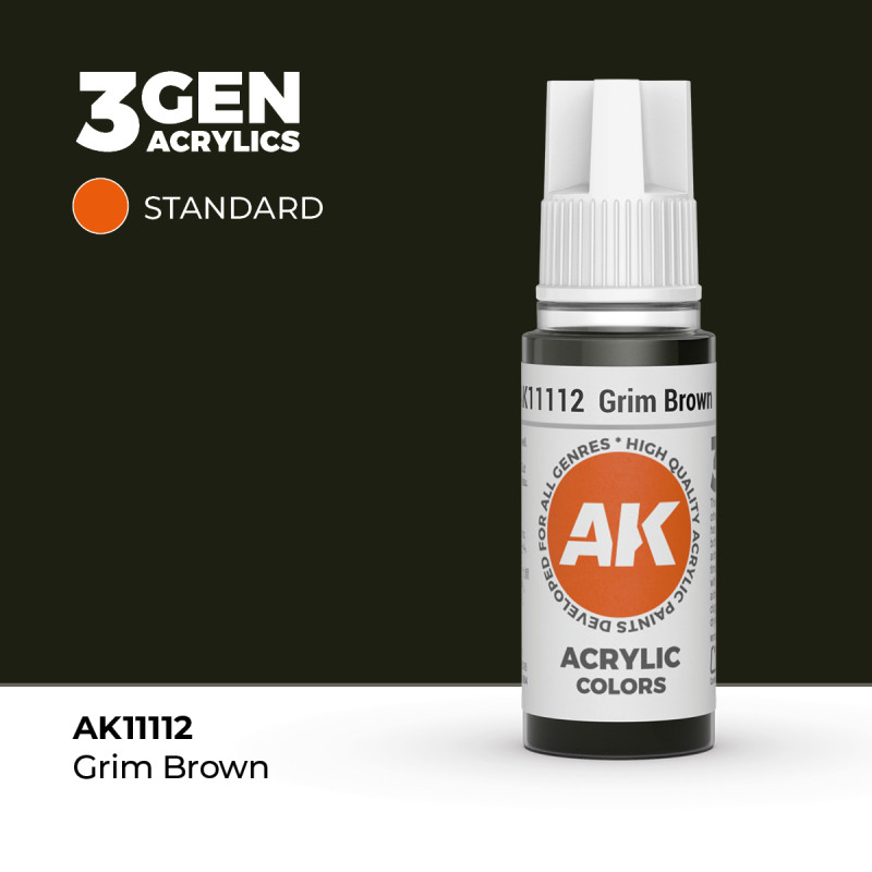 Grim Brown Marrón Sombrío 3Gen 18ml AK11112 AK Interactive