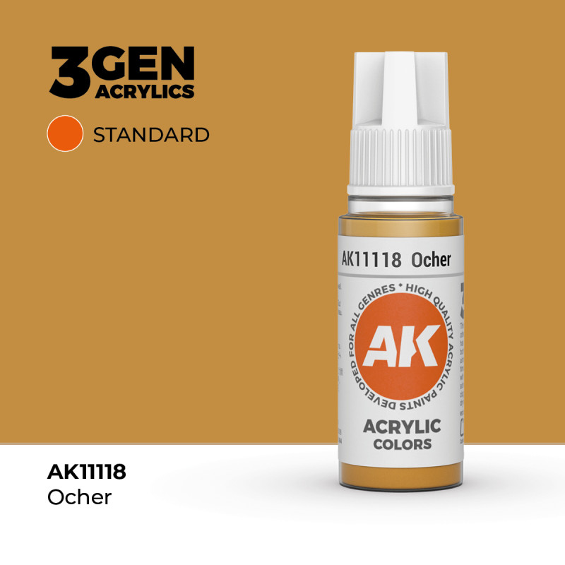 Ocher Ocre 3Gen 18ml AK11118 AK Interactive