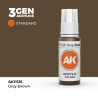 Grey-Brown Marrón Grisáceo 3Gen 18ml AK11125 AK Interactive