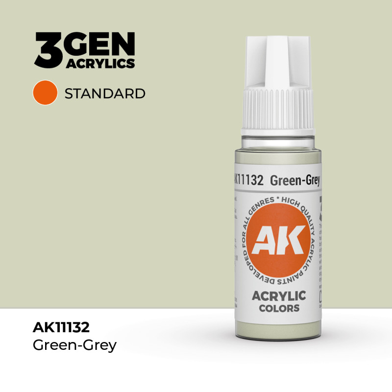 Green-Grey Gris Verdoso 3Gen 18ml AK11132 AK Interactive