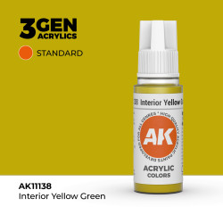Interior Yellow Green Verde Amarillo Interior 3Gen 18ml AK11138 AK Interactive