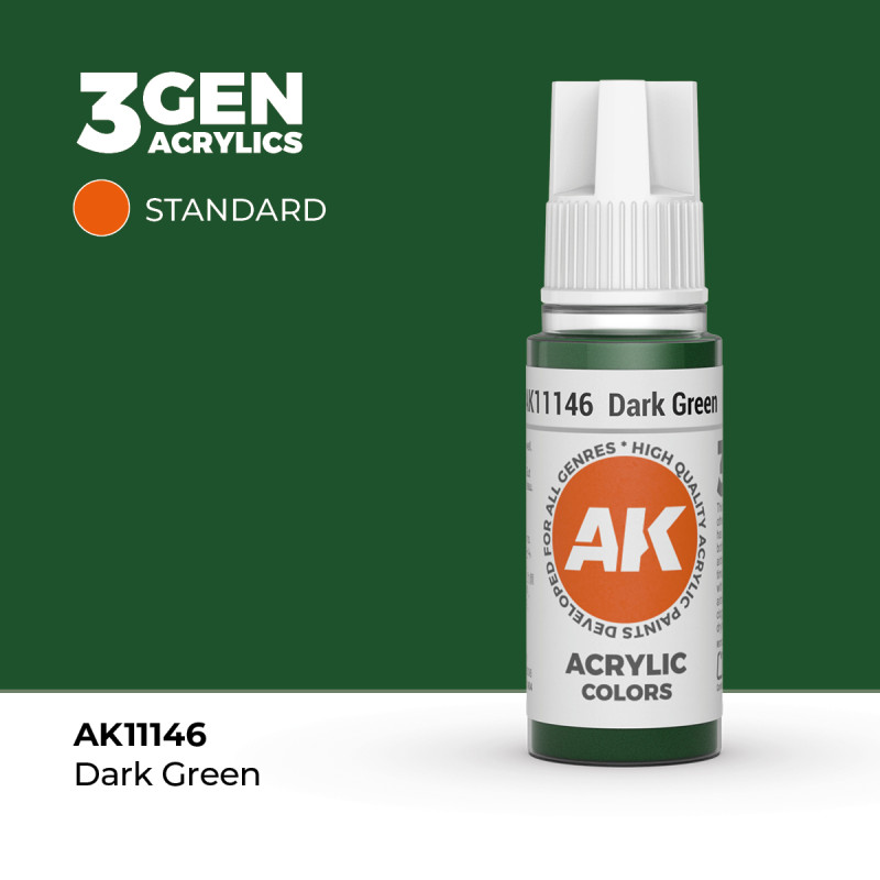 Dark Green Verde Oscuro 3Gen 18ml AK11146 AK Interactive